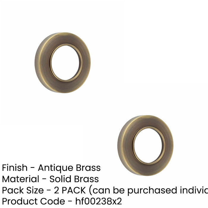 PACK Elegant Plain Outer Roses Antique Brass Doors Door Handle (1)-1