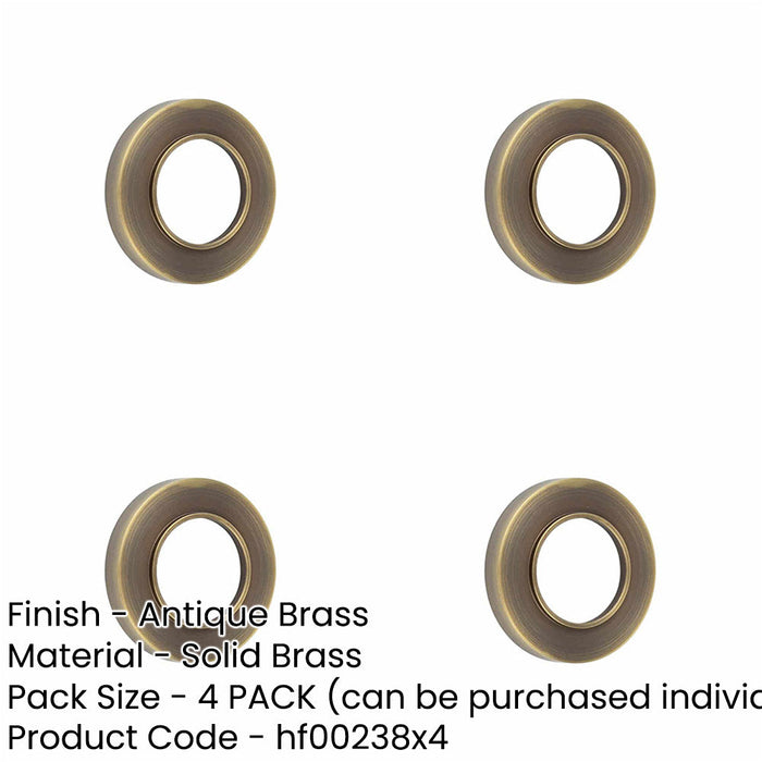 PACK Elegant Plain Outer Roses Antique Brass Doors Door Handle-1