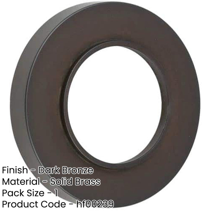 Elegant Dark Bronze Plain Outer Rose Doors Door Handle-1