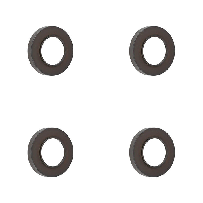 PACK Elegant Dark Bronze Plain Outer Rose Doors Door Handle