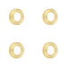 PACK Elegant Satin Brass Plain Outer Roses Doors Door Handle