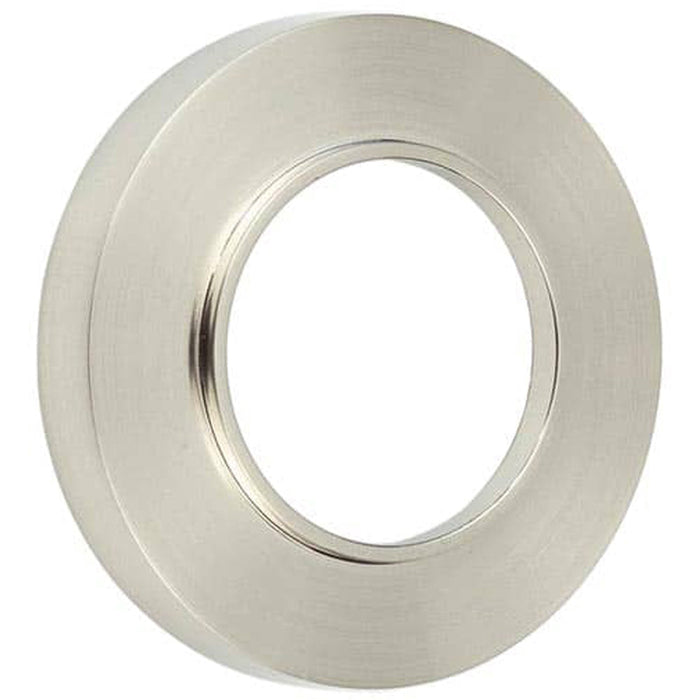 Elegant Plain Outer Roses Satin Nickel Finish Door Handle