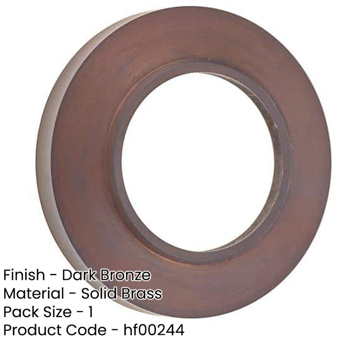 Elegant Chamfered Outer Roses Dark Bronze Grade Door Handle-1