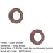 PACK Elegant Chamfered Outer Roses Dark Bronze Grade Door Handle (1)-1