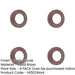 PACK Elegant Chamfered Outer Roses Dark Bronze Grade Door Handle-1