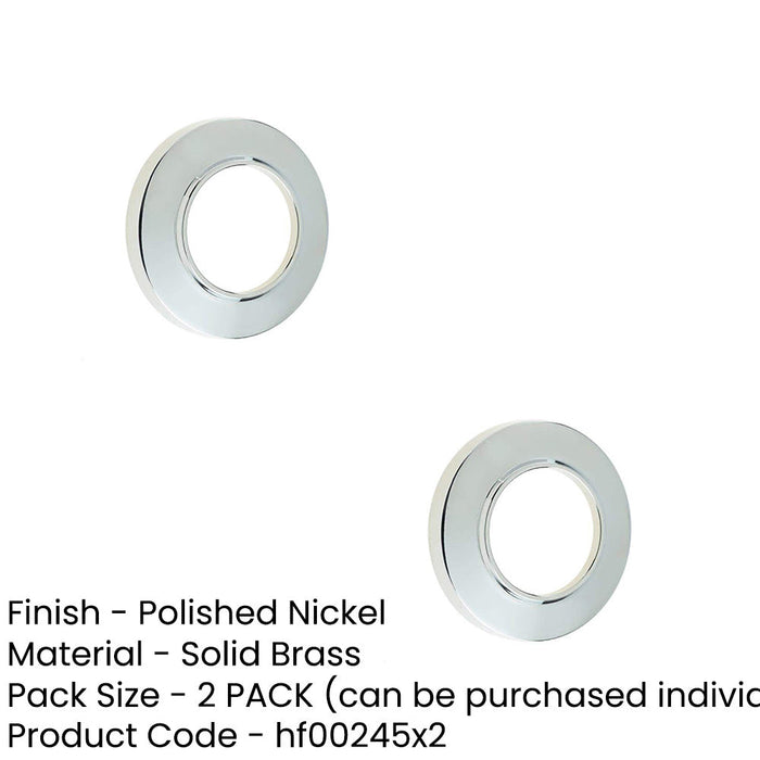 PACK Elegant Chamfered Outer Roses Polished Nickel Grade Door Handle (1)-1