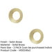 PACK Stylish Chamfered Outer Roses Grade Satin Brass Doors Door Handle (1)-1