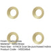 PACK Stylish Chamfered Outer Roses Grade Satin Brass Doors Door Handle-1