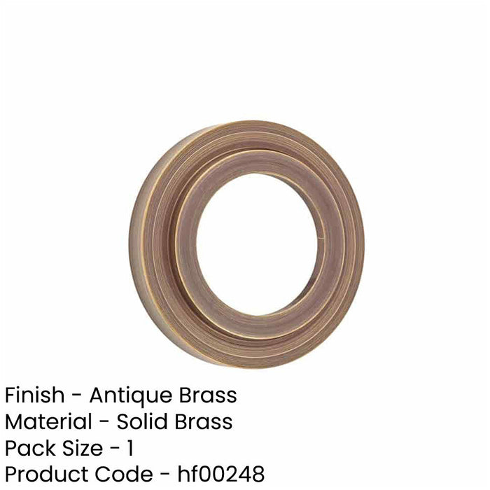 Elegant Stepped Outer Roses Grade Antique Brass Doors Door Handle-1