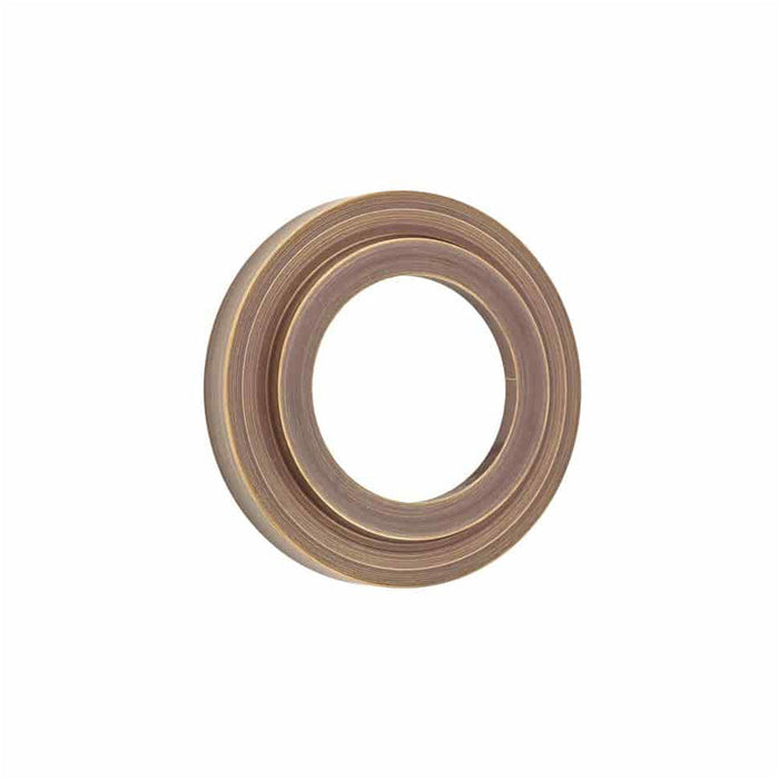 Elegant Stepped Outer Roses Grade Antique Brass Doors Door Handle