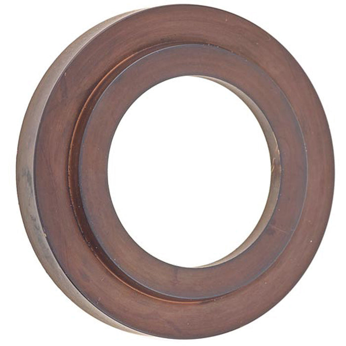 Elegant Stepped Outer Roses Dark Bronze Grade Brass Door Handle