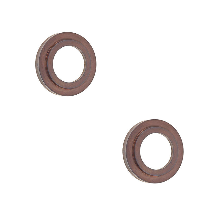 PACK Elegant Stepped Outer Roses Dark Bronze Grade Brass Door Handle (1)