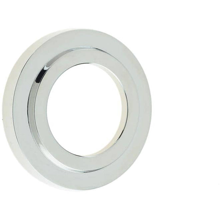 Elegant Stepped Outer Roses Polished Nickel Grade Brass Door Handle