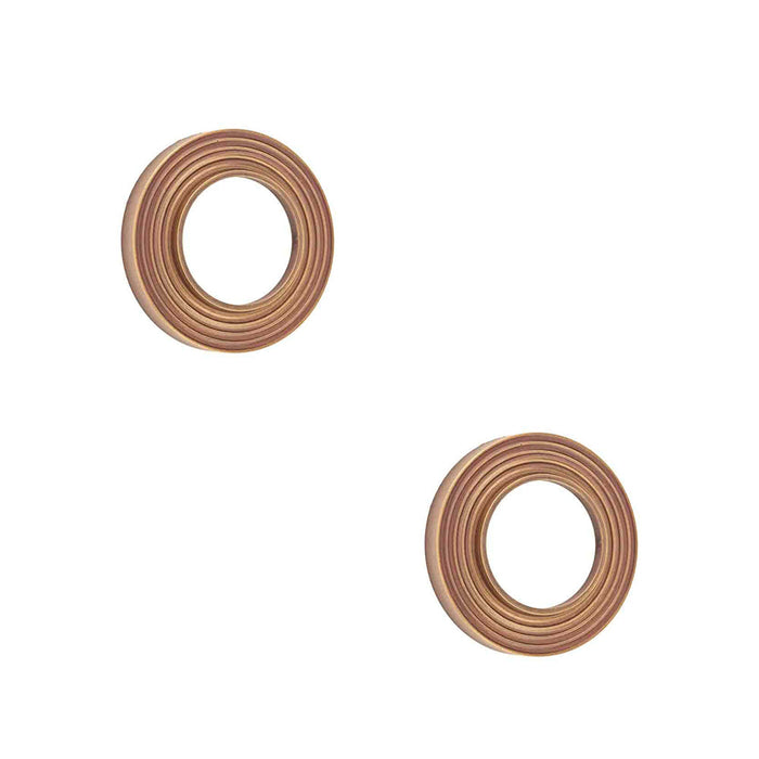 PACK Reeded Outer Roses Antique Brass Elegant Door Hardware Door Handle (1)