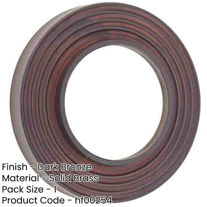 Stylish Reeded Outer Rose Dark Bronze Elegant Doors Door Handle-1