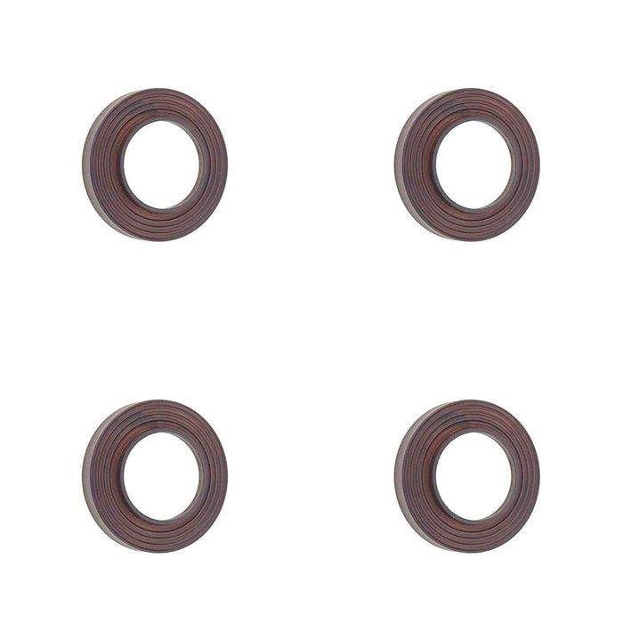 PACK Stylish Reeded Outer Rose Dark Bronze Elegant Doors Door Handle