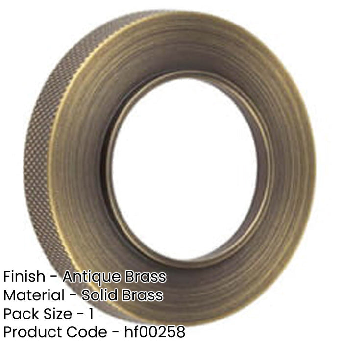 Elegant Knurled Outer Rose Antique Brass Doors Door Handle-1