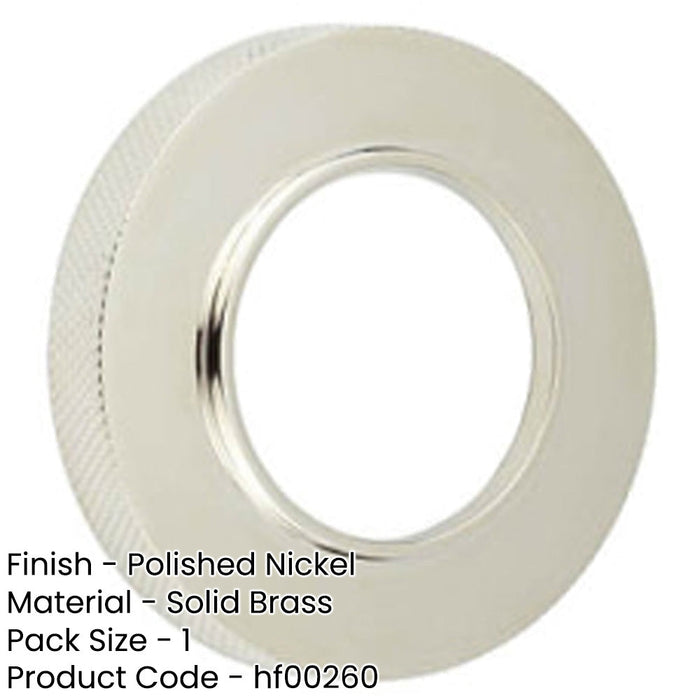 Elegant Knurled Outer Rose Polished Nickel Doors Door Handle-1