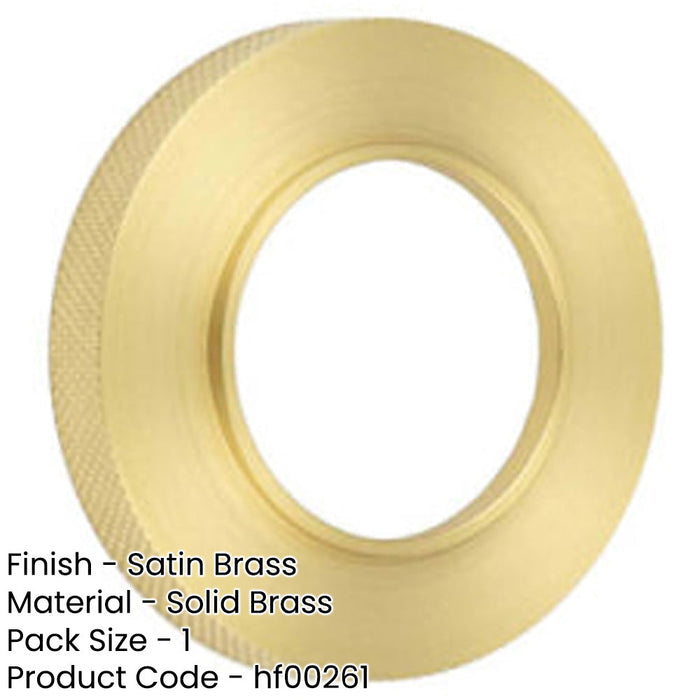 Elegant Knurled Outer Rose Satin Brass Doors Door Handle-1