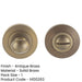 Antique Brass Inner Turn Release Lock with Rose Options Door Handle-1