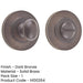 Dark Bronze Inner Turn Release Lock with Rose Options Door Handle-1