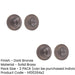 PACK Dark Bronze Inner Turn Release Lock with Rose Options Door Handle (1)-1