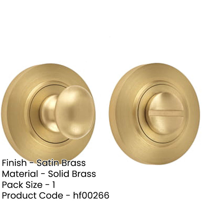 Durable Satin Brass Inner Turn Release Lock with Customization Options Door Handle-1