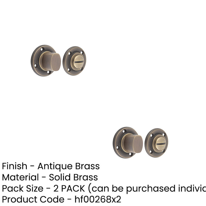 PACK Antique Brass Inner Turn Release Doors Door Handle (1)-1