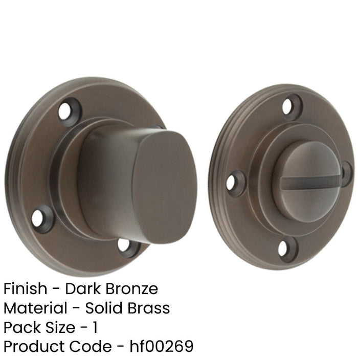 Inner Turn Release Mechanism Dark Bronze Finish Enhanced Home Security Door Handle-1