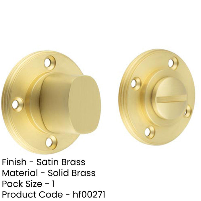 Elegant Inner Turn Release Satin Brass Privacy Door Handle-1