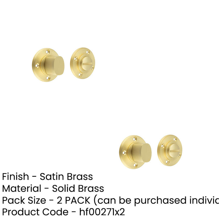 PACK Elegant Inner Turn Release Satin Brass Privacy Door Handle (1)-1