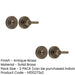 PACK Antique Brass Easy Turn Release Lock Luxurious Homes Door Handle (1)-1