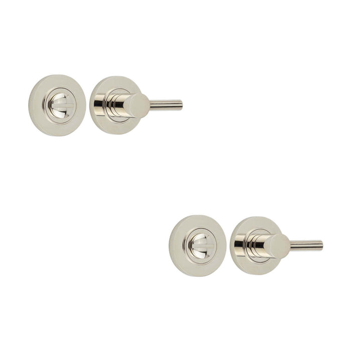 PACK Luxurious Easy Turn Release Rose Polished Nickel Door Handle (1)