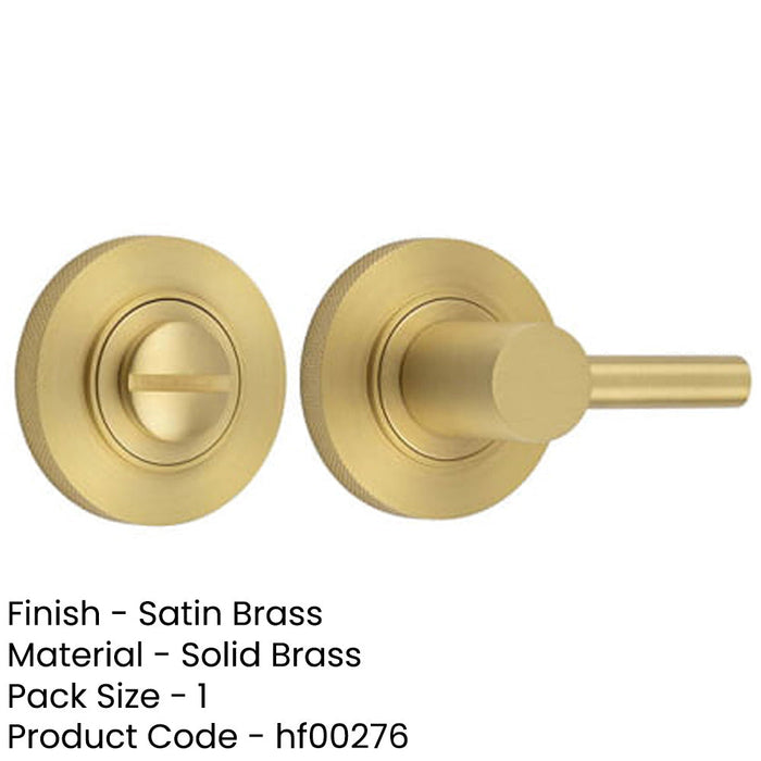 Elegant Satin Brass Turn Release Lock Luxurious Interiors Door Handle-1