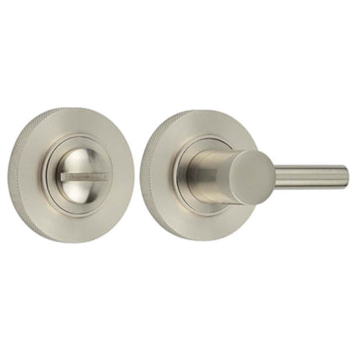Satin Nickel Easy Turn Release Lock Luxurious Home Decor Door Handle