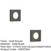 PACK Elegant Square Plain Outer Rose Dark Bronze Finish Door Handle (1)-1