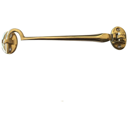 Durable Polished Brass Cabin Hook 75mm Home Office Hook Lock