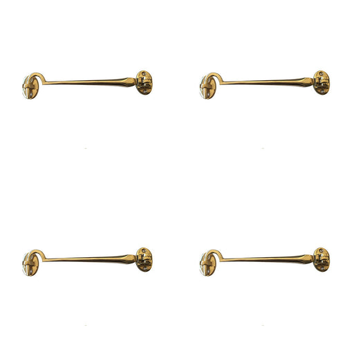 PACK Durable Polished Brass Cabin Hook 75mm Home Office Hook Lock