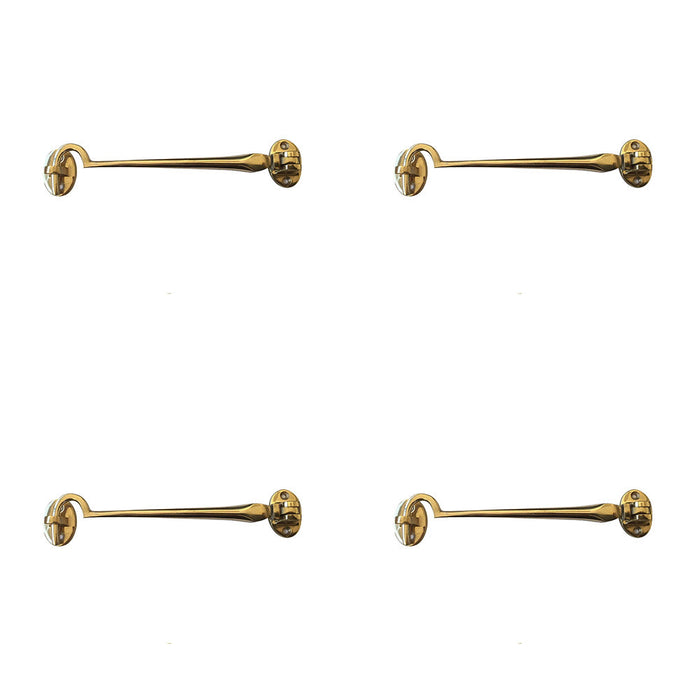 PACK Durable Polished Brass Cabin Hook 75mm Home Office Hook Lock