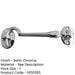 Premium Brass Cabin Hook 102mm Satin Chrome Finish Home Office Hook Lock-1