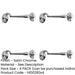 PACK Premium Brass Cabin Hook 102mm Satin Chrome Finish Home Office Hook Lock-1