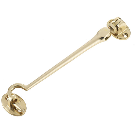 Polished Brass Cabin Hook 150mm Home Office Hook Lock