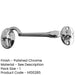 Polished Chrome Brass Cabin Hook 150mm Door Security Solution Hook Lock-1