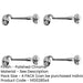 PACK Polished Chrome Brass Cabin Hook 150mm Door Security Solution Hook Lock-1