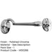 Elegant Brass Cabin Hook 205mm Polished Chrome Home Office Hook Lock-1