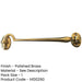 Polished Brass Cabin Hook 250mm Classic Door Hardware Hook Lock-1