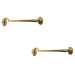 PACK Polished Brass Cabin Hook 250mm Classic Door Hardware Hook Lock (1)