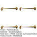 PACK Polished Brass Cabin Hook 250mm Classic Door Hardware Hook Lock-1