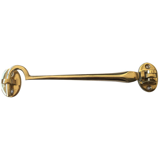 Elegant 300mm Polished Brass Cabin Hook Doors Windows Hook Lock