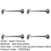 PACK Durable Brass Cabin Hook 300mm Satin Chrome Finish Hook Lock-1